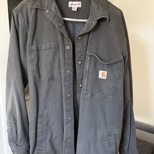 Carhartt Men's Charcoal Shirt Jacket